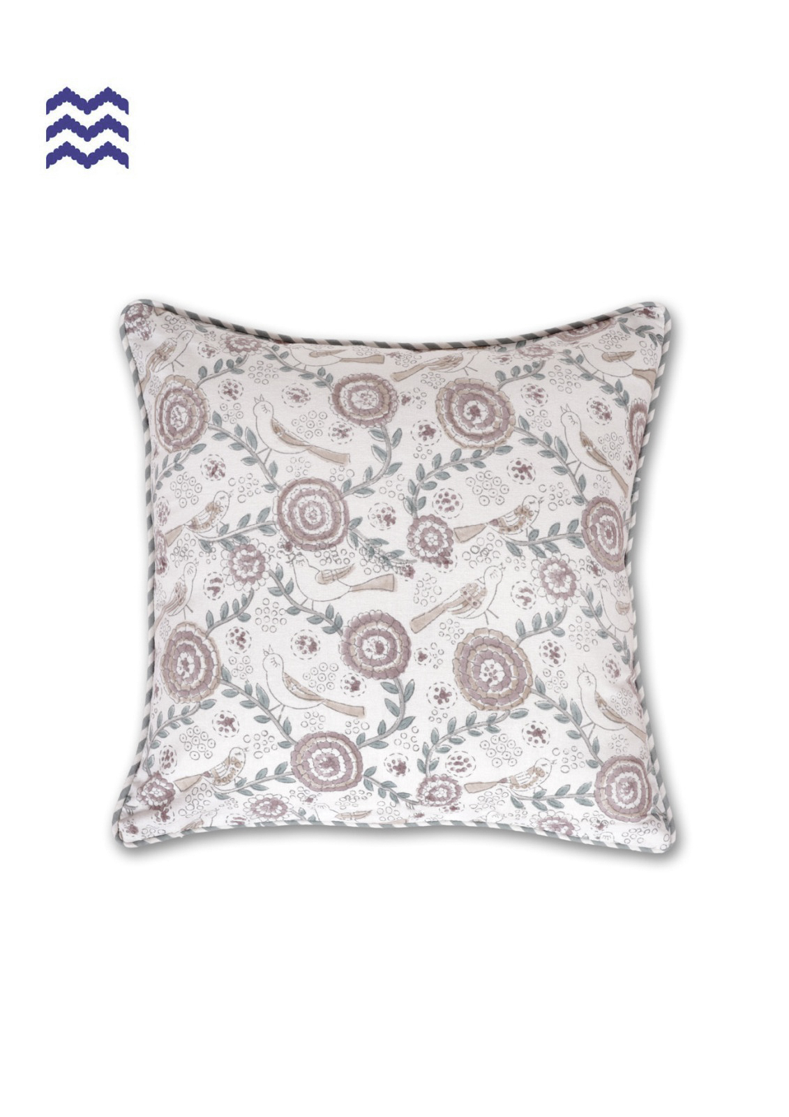 Pastel Bird & Bloom Cushion Cover
